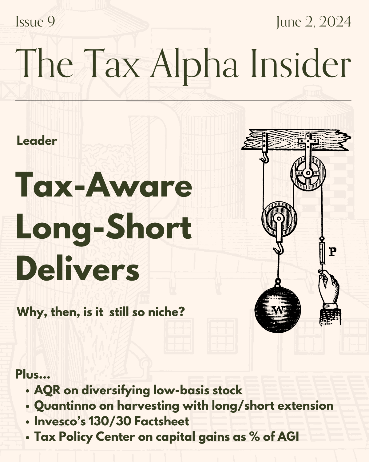 Cartoon on tax-aware long/short outproducing direct indexing on harvested losses yet remaining niche