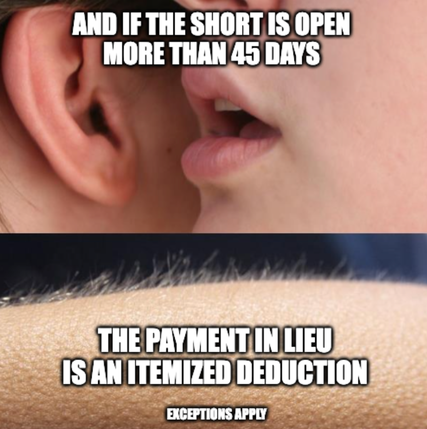 Cartoon explaining how dividends on long and short positions are taxed inside a tax-aware long/short strategy