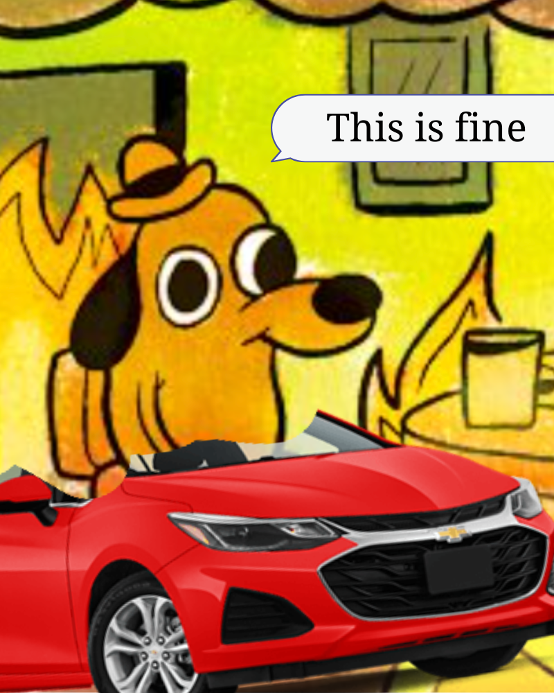 Cartoon depicting an Avis short squeeze damaging a tax-aware long/short portfolio