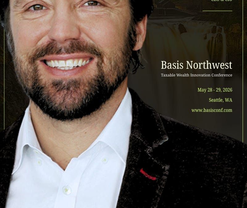 Speaker announcement graphic for Meb Faber at the Basis Northwest 2026 taxable wealth conference
