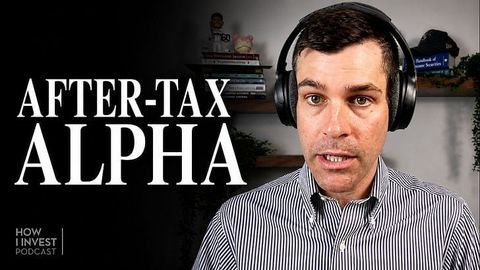 Cartoon framing alpha as splitting into pre-tax and after-tax components, the theme of the Basis Northwest reading list