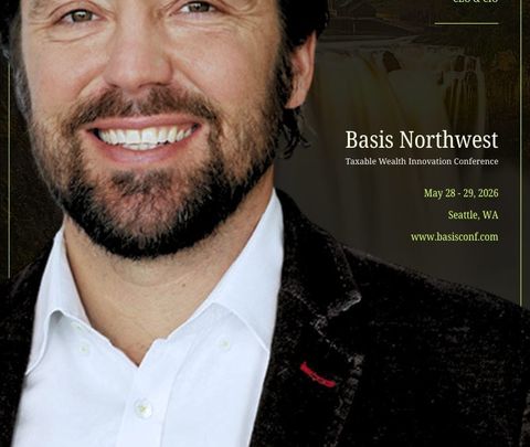 Speaker announcement graphic for Meb Faber at the Basis Northwest 2026 taxable wealth conference
