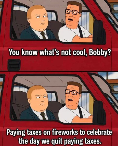 Paying taxes on fireworks