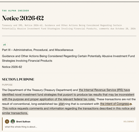 IRS names "subject transactions" and rules against abusive §351 ETF conversions [annotated]