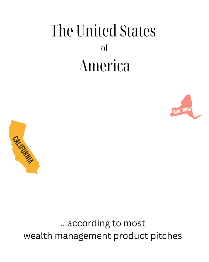 Map-style graphic sorting the 50 states into five capital-loss tax regimes for tax-loss harvesting