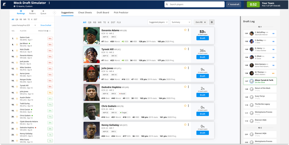 [7/23/2020] Draft Wizard Updates: Implement Draft Strategies, Customize Your Opponents, and Get Pick Reactions
