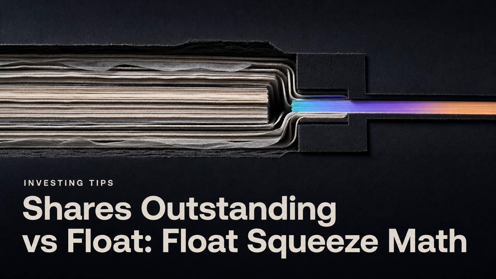 Shares Outstanding vs Float: Float Squeeze Math