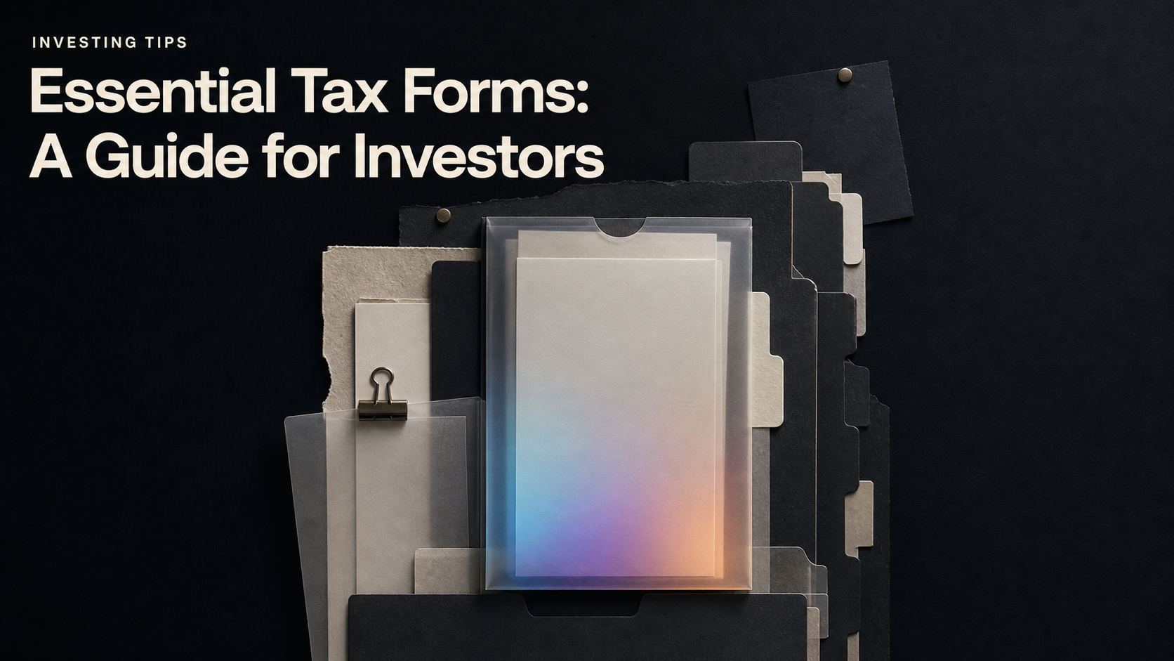 Essential Tax Forms: A Guide for Investors