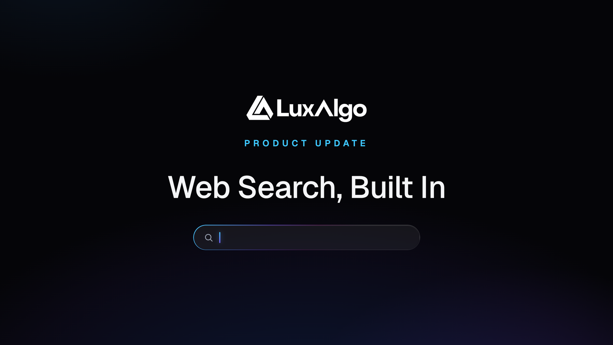 New Web Search for LuxAlgo's AI Backtesting Platform