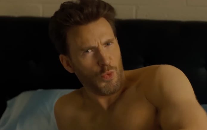 Chris Evans strips down to a "slutty" jockstrap in Honey Don't! – and fans are salivating