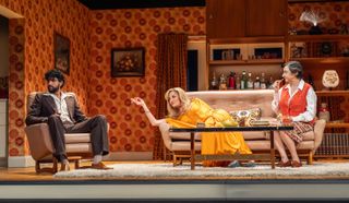 Tamzin Outhwaite delights in West End revival of dark comedy Abigail’s Party – review
