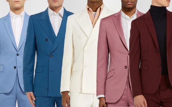 5 coloured suits to nail the trend