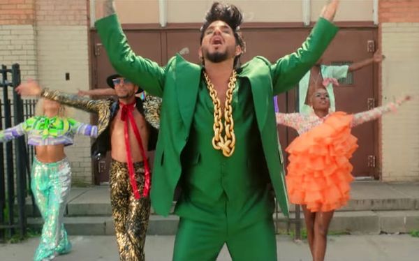 Adam Lambert throws a queer street party in Superpower music video