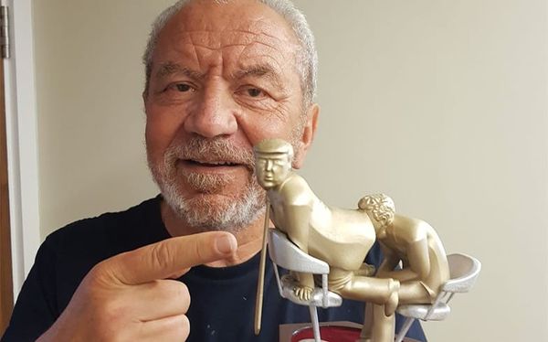 Alan Sugar now has an explicit statue of Piers Morgan pleasuring Trump