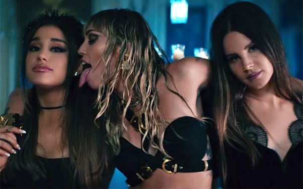 Watch the incredible video for Ariana, Miley and Lana’s new song Don’t Call Me Angel