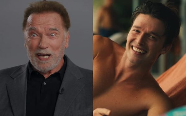Arnold Schwarzenegger shares candid reaction to son Patrick’s White Lotus nude scene