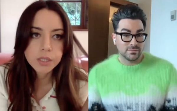 Watch Dan Levy and Aubrey Plaza battle over Barbra Streisand and Judy Garland