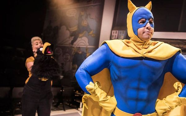 The Southwark Playhouse goes bananas for Bananaman musical – review