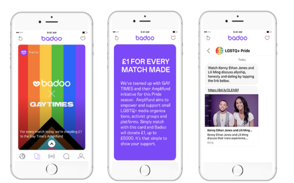 Badoo and GAY TIMES partner in Allyship campaign targetting non-LGBTQ+ people