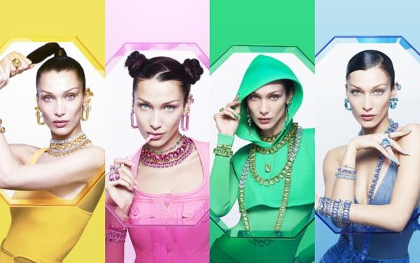 Bella Hadid sparkles as the new face of Swarovski