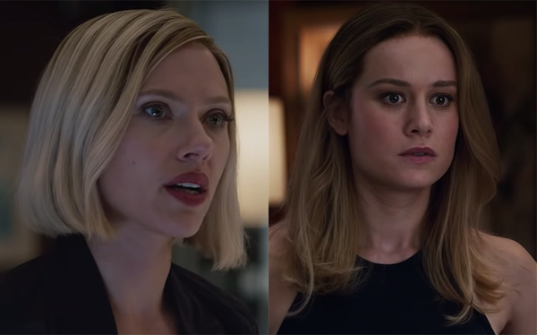 Black Widow and Captain Marvel plot to take down Thanos in Avengers: Endgame clip