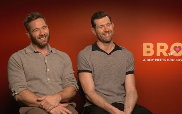 Exclusive: Bros stars Billy Eichner and Luke Macfarlane talk “wild” sex scenes and “road trip” sequel