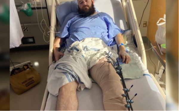 Canadian man has leg snapped after confronting homophobic street preachers