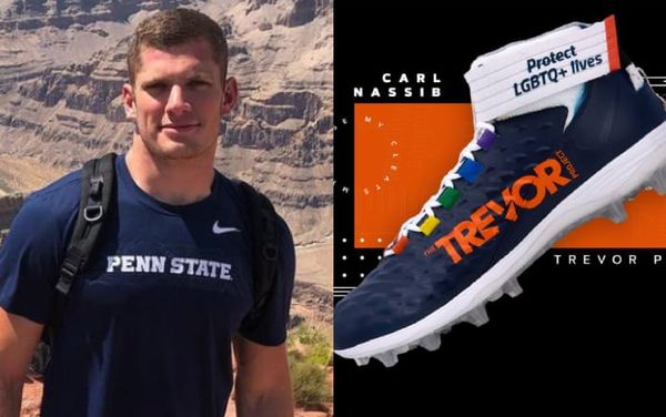 Carl Nassib creates rainbow cleats to raise money for LGBTQ+ community