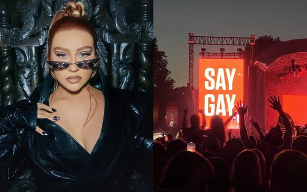 Christina Aguilera slams Florida’s ‘Don’t Say Gay’ bill during electric Brighton Pride performance