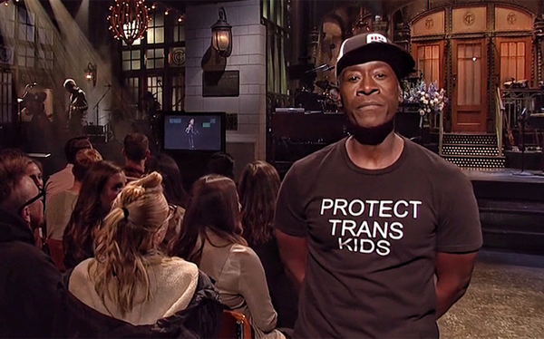 Avengers star Don Cheadle praised for wearing ‘Protect Trans Kids’ t-shirt on SNL