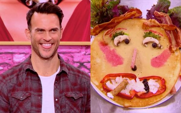 The queens serve Cheyenne Jackson pancakes in the Drag Race sneak-peek