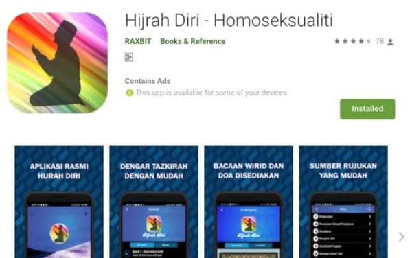 Malaysian government promotes ‘conversion therapy’ app to help gay people “return to nature”