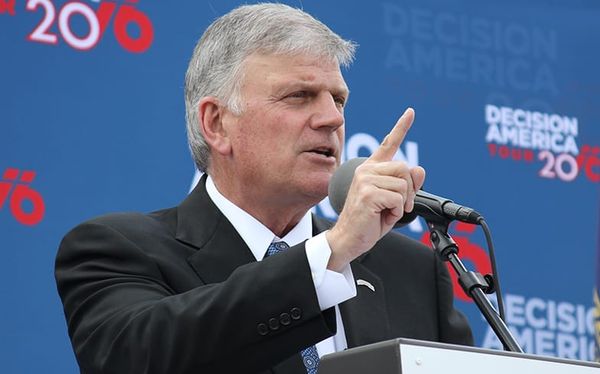 Franklin Graham claims he’s “harassed” for having staff at his hospital oppose same-sex marriage