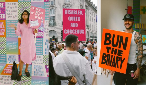 “Rainbows are not enough”: See the best photos from GAY TIMES’ Pride Placard Pop-Up