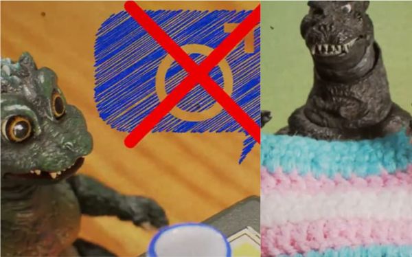 Adorable stop-motion film has Godzilla’s child come out as trans