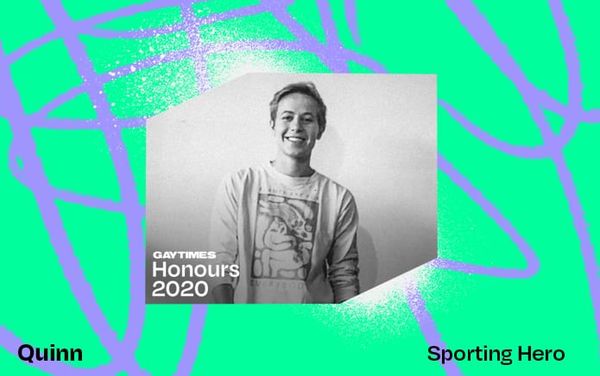 Quinn wins the GAY TIMES Honour for Sporting Hero