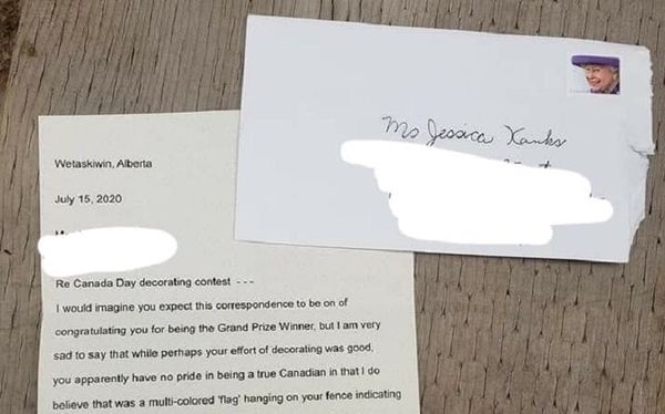 Woman sent vile letter calling LGBTQ+ people “sick” after flying rainbow flag