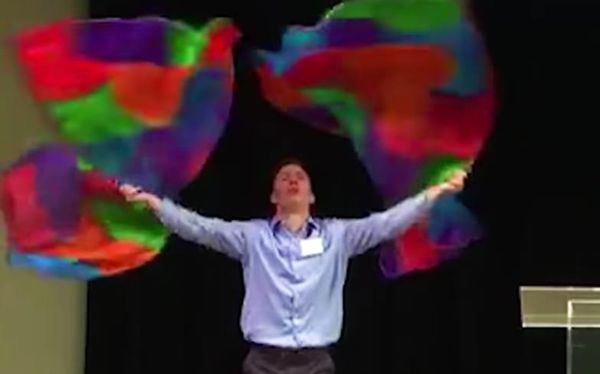 Anti-LGBT hate group opens conference with rainbow flag dance