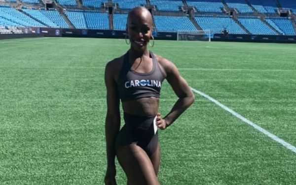 Justine Lindsay makes history as the first openly trans cheerleader for the NFL