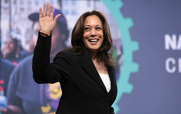 Kamala Harris makes history as first VP to join an LGBTQ+ Pride march