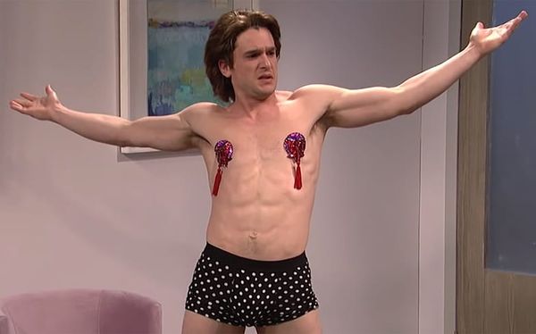 Kit Harington did a drag burlesque performance on Saturday Night Live
