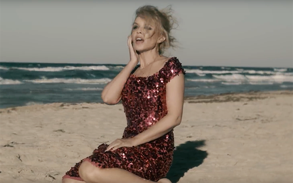 Kylie Minogue is a beach babe in her brand new video for Golden