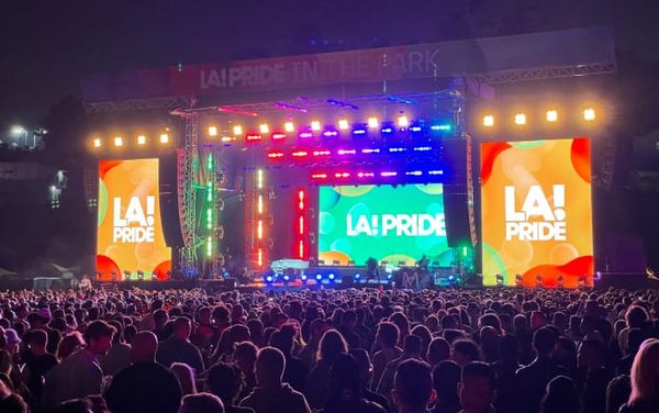 Here’s how the sickening stage design for LA Pride In The Park came to be