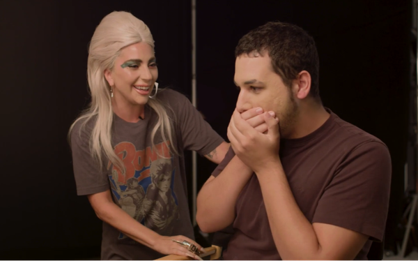 Lady Gaga surprises gay fan she helped to come out in emotional video
