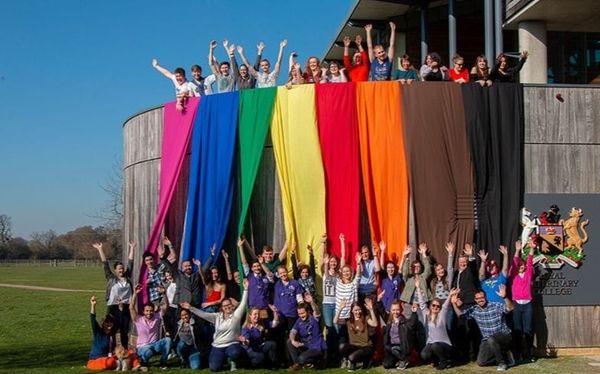 Pastor creates stunning rainbow display to commemorate end of LGBT History Month