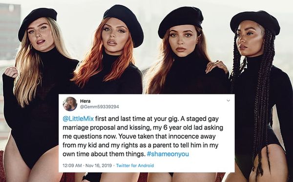Mother accuses Little Mix of ‘taking away innocence’ of her child after gay proposal at concert