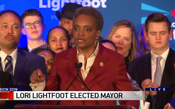 Lori Lightfoot makes history as first black lesbian mayor of Chicago