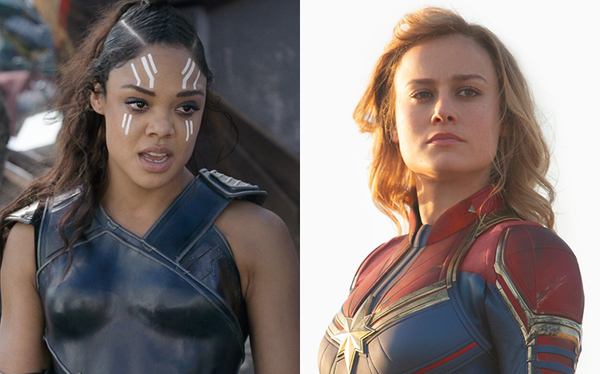 Tessa Thompson “loves” the idea of a Captain Marvel and Valkyrie romance