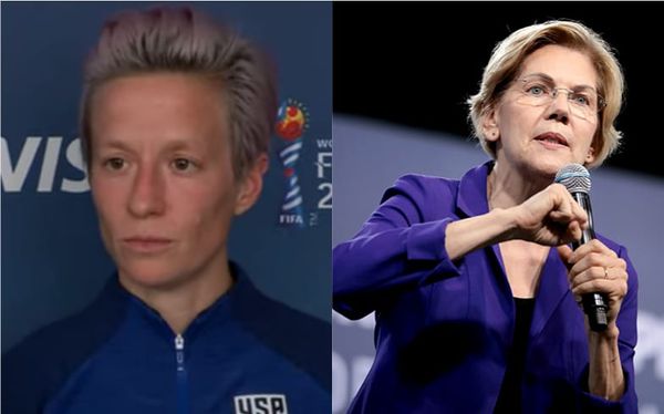 US football star Megan Rapinoe backs Elizabeth Warren to be next president