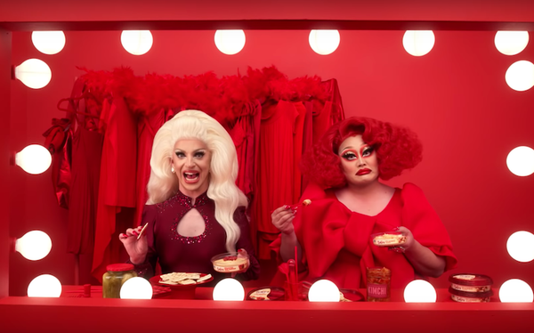 Watch Drag Race stars Miz Cracker and Kim Chi make HERstory in Super Bowl ad